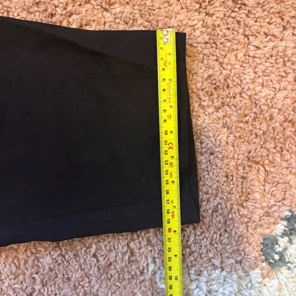 Zara Womens Soft Cropped Pants Black Size M Relaxed Cozy Loungewear Pockets - Picture 9 of 9